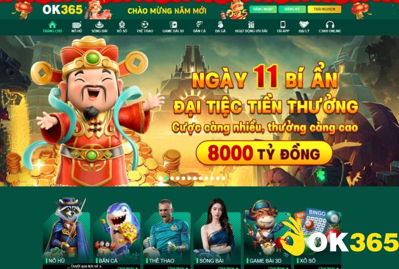 Ok365 là một trong các sân cược giải trí online đáng tin cậy