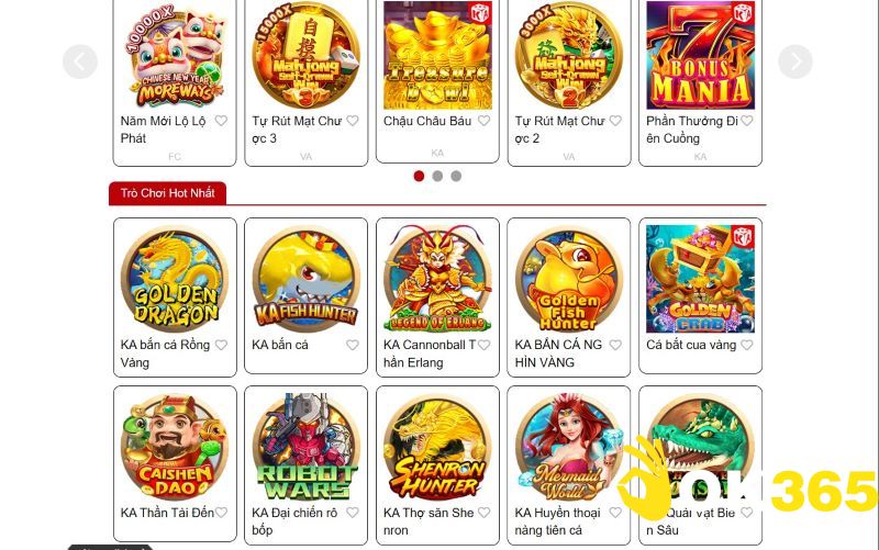 Cách chơi bắn cá rồng tại Ok365